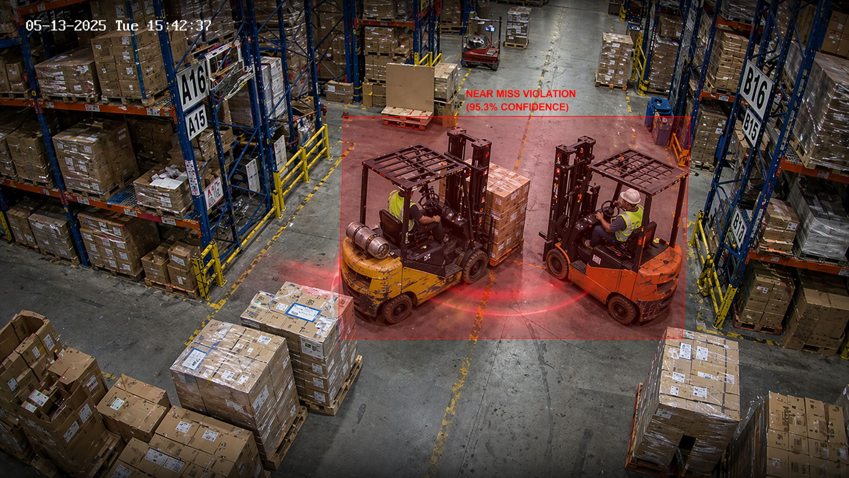 Forklift crash